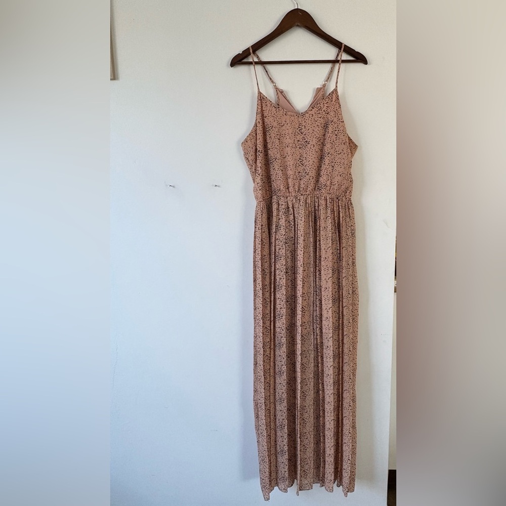 Bar III Sleeveless Tan Maxi Dress